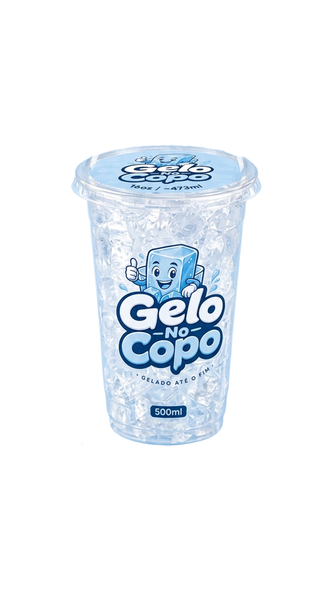 Copo de gelo premium Gelo No Copo